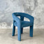 Juniper Dining Chair 4 Leg - Cerulean Velvet