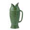 Fin Ceramic Fish Jug - Olive