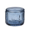 Lia Glass Salt Jar - Denim