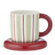 Candy Cup & Saucer - Mint/Russet