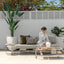 Dos Outdoor Nesting Side Tables - Mocha