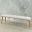 Lulu Ottoman Bench - Diamond Weave