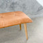 Lulu Ottoman Bench - Tan Leather