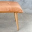 Lulu Ottoman Bench - Tan Leather