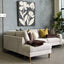 Madeleine Chaise Sofa - Cobblestone