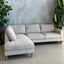 Madeleine Chaise Sofa - Cobblestone