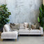 Madeleine Chaise Sofa - Cobblestone