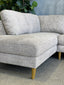 Madeleine Chaise Sofa - Cobblestone