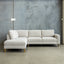 Madeleine Chaise Sofa - Cobblestone