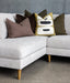 Madeleine Chaise Sofa - Cobblestone
