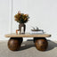 Makoto Travertine Coffee Table