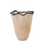 Jarvis Short Vase - Ivory + Black