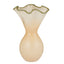 Calvet Glass Vase - Peach + Olive
