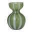 Bobbi Glass Vase - Olive + White
