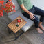 Cube Outdoor Side Table - Charcoal