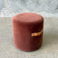 Round Ottoman - Cinnamon Velvet