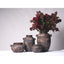Aged Deep Umber Belly Vase - Small