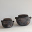 Aged Deep Umber Belly Vase - Small
