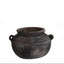 Aged Deep Umber Belly Vase - Small
