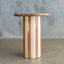 Rayas Ceramic Side Table - Tan