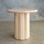 Rayas Ceramic Side Table - Taupe
