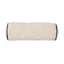 Lava Bolster Velvet Cushion - Ivory + Black