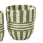 Solana Stripe Basket - Olive Large