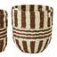 Solana Stripe Basket - Chocolate Large
