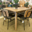 Sleek Oak Square Dining Table