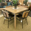 Sleek Oak Square Dining Table