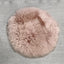 Round Sheepskin Seat Pad - Rose