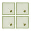 Olive Cotton Coasters