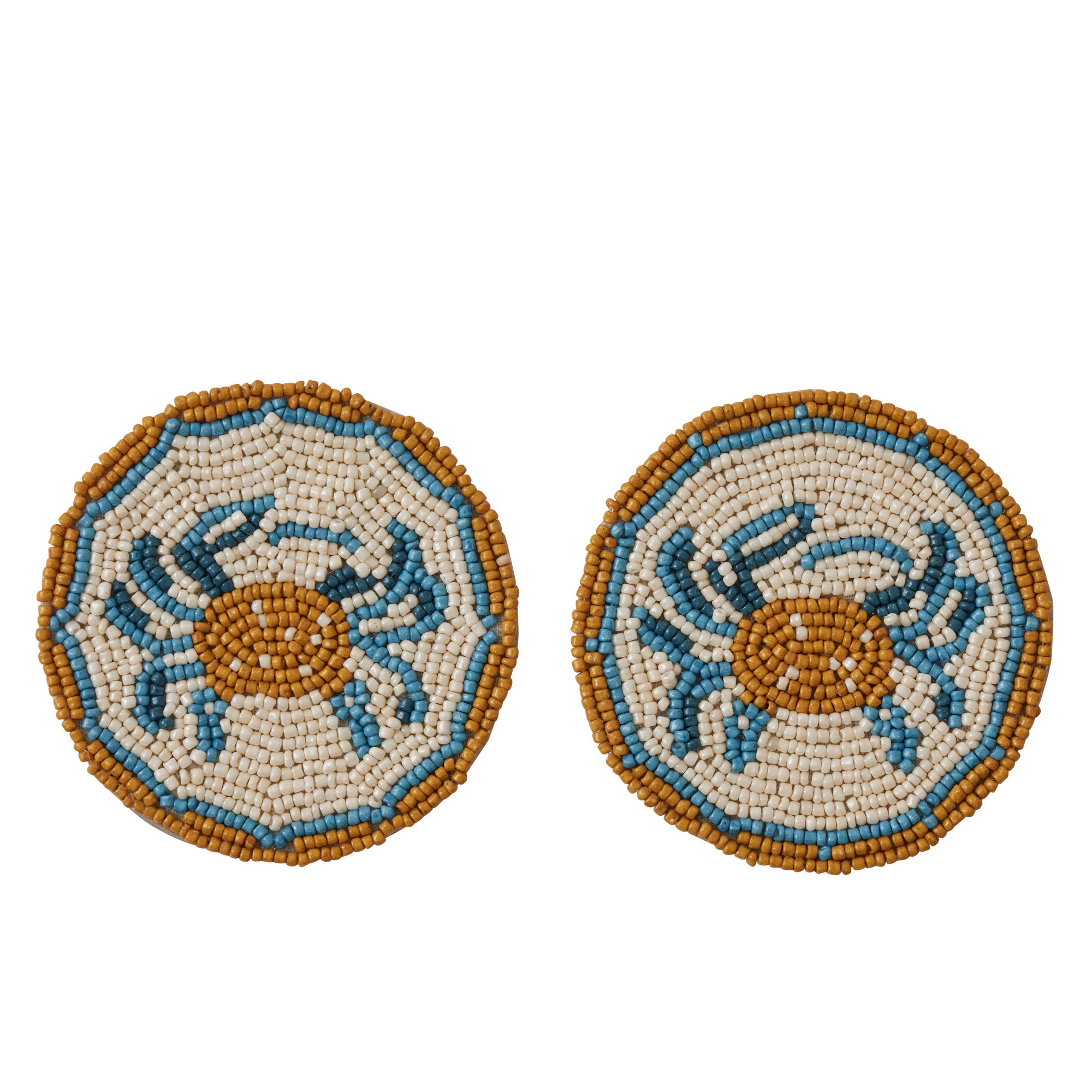 Morag Beaded Coasters - Set of 2 – Loft Furniture NZ