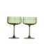 Studio Glass Coupe - Olive - Set of 2
