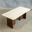 Torno Marble + Wood Coffee Table