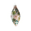 Floral Stitched Teardrop Hanging Decoration