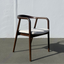 Victoria Dining Chair - Beige / Walnut