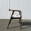 Victoria Dining Chair - Beige / Walnut