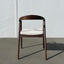 Victoria Dining Chair - Beige / Walnut