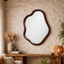 Walnut Abstract Mirror