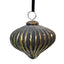 Black + Gold Teardrop Bauble