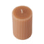 Ribbed Pillar Scented Candle - Goji Berry