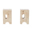 Travertine Bookends