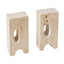 Travertine Bookends