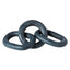 Marble Chain Sculpture - Black