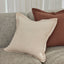 Cove Linen Cushion - Chocolate 50x50cm