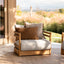 Caspian Outdoor Cushion - Tobacco