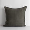 Cassia Linen Cushion - Nori