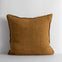 Cassia Linen Cushion - Tobacco