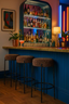 Crown Barstool - Brown + Black